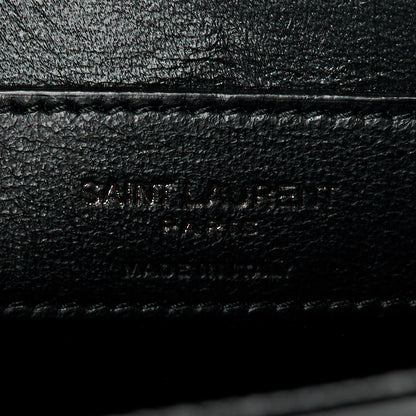 Saint Laurent Grain De Poudre Small Monogram Monochrome Kate Satchel Black 7 of 11