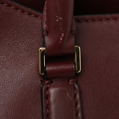 Valentino Garavani Vitello Rockstud Double Handle Tote Rubin 11 of 13
