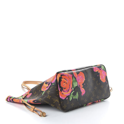 Louis Vuitton Monogram Roses Neverfull MM 4 of 10