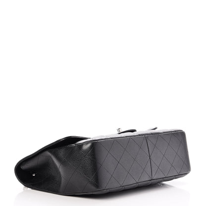 Chanel Caviar Quilted Jumbo Single Flap Black 5 of 10