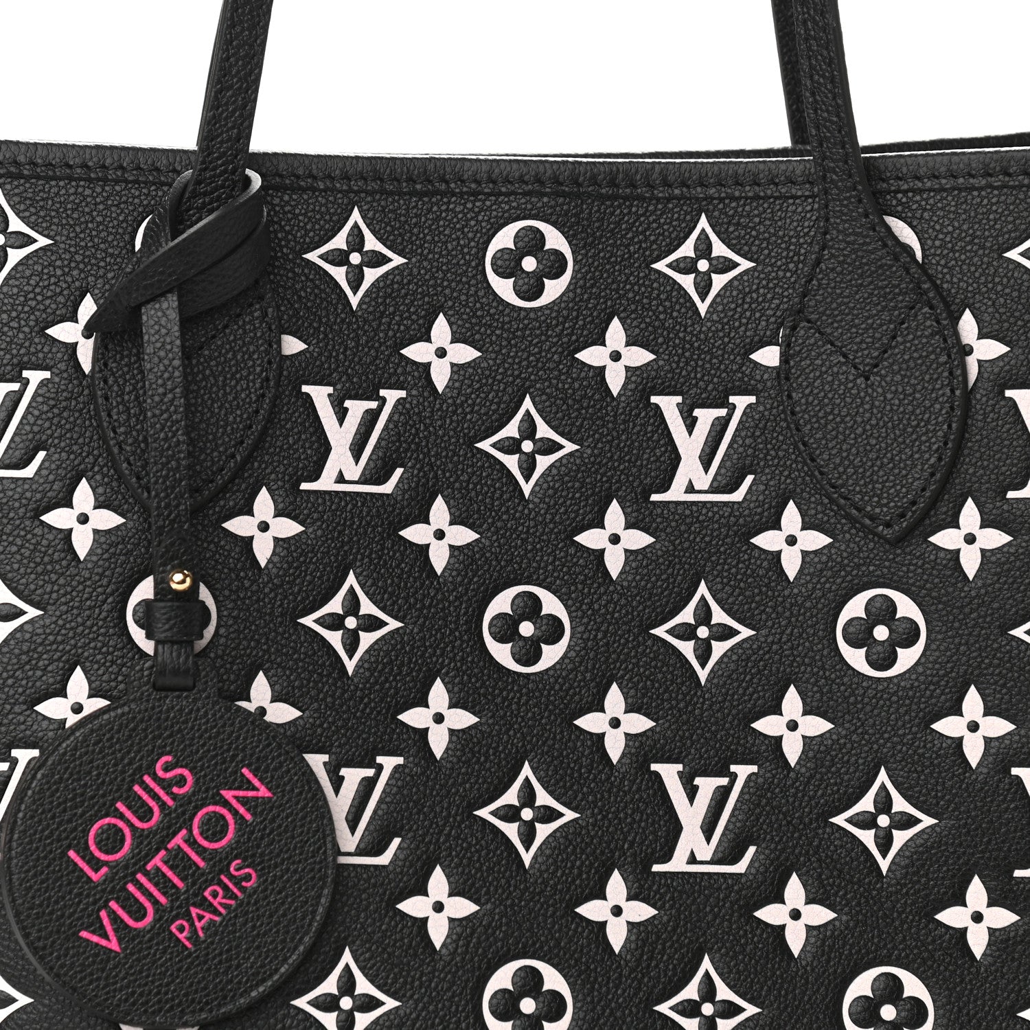 Louis Vuitton Empreinte Spring In The City Neverfull MM Black White Pink 7 of 10