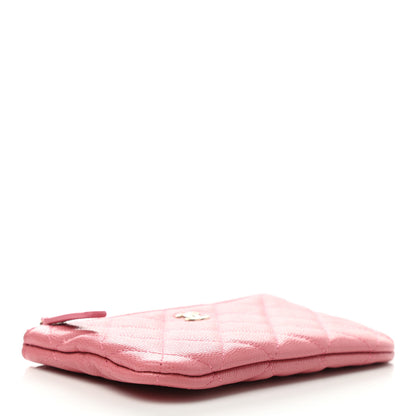 Chanel Caviar Quilted Small Cosmetic Case Dark Pink 4 of 8