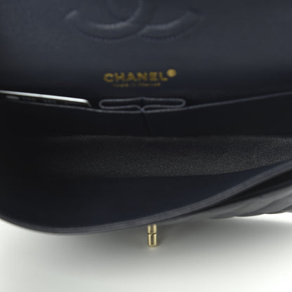 Chanel Lambskin Quilted Medium Double Flap Navy 5 of 12