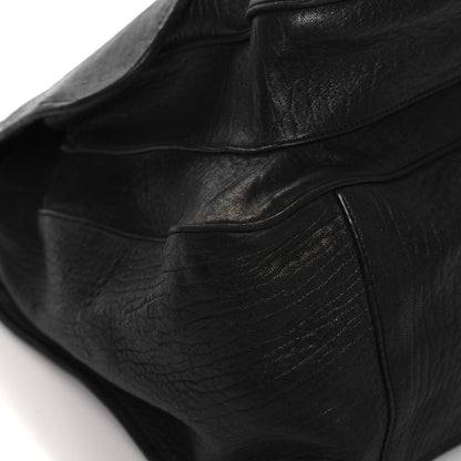 Saint Laurent Grained Lambskin Monogram Oversized Niki Chain Satchel Black 10 of 14
