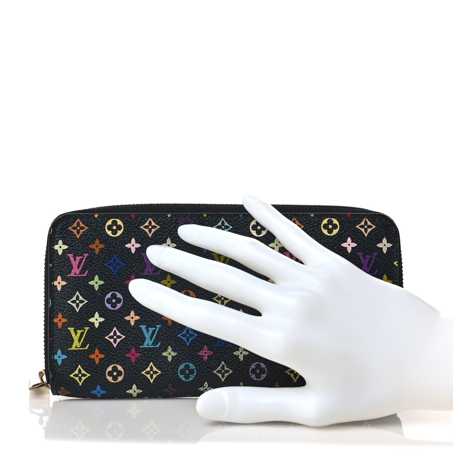 Monogram Multicolor Zippy Wallet Black