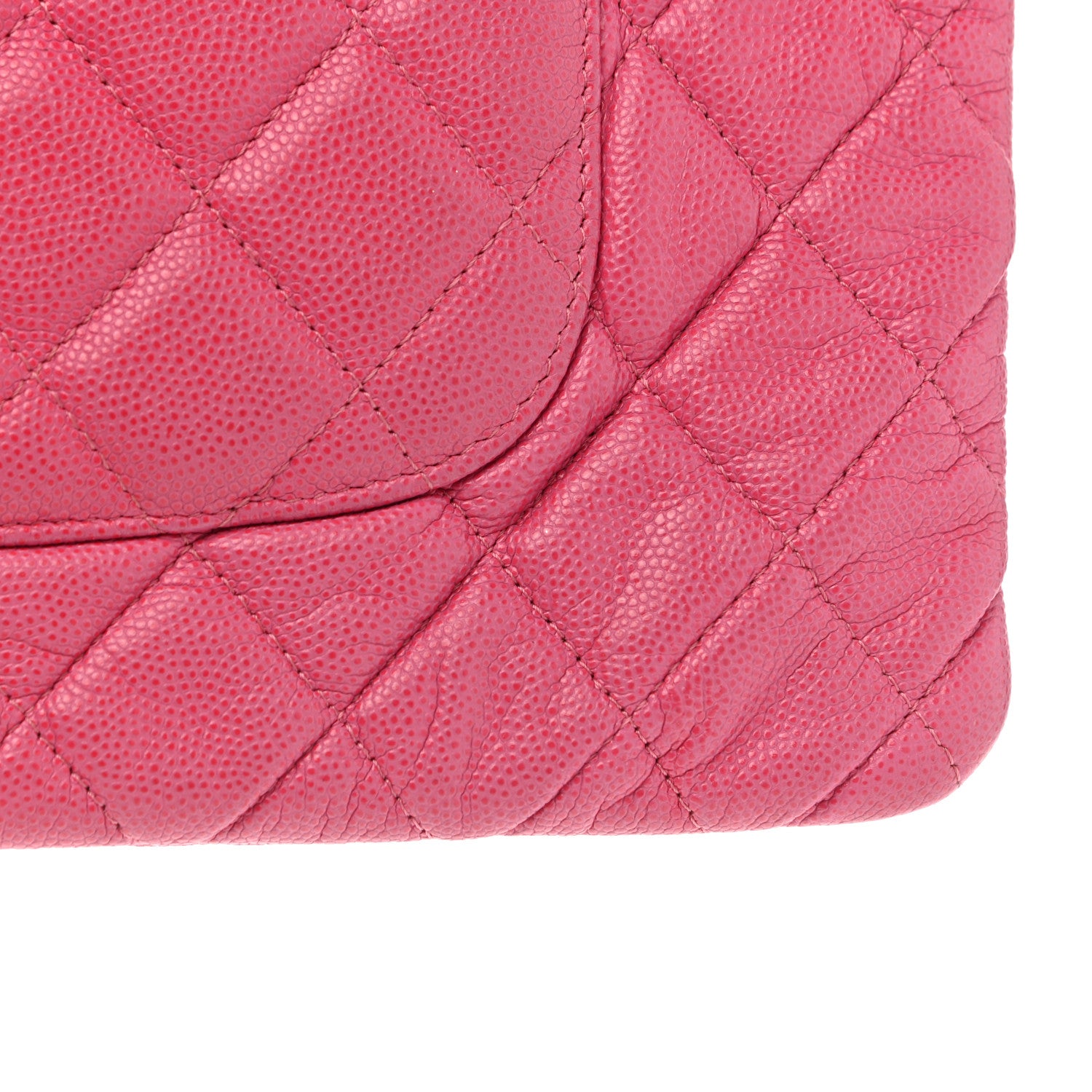Chanel Caviar Quilted Medium Cosmetic Case Pink 15 of 15