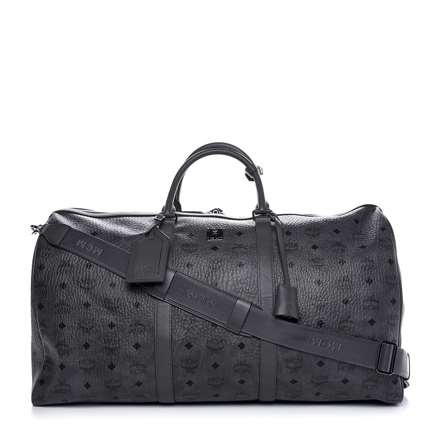 MCM Visetos XLarge Traveler Weekender Bag Phantom Grey 1 of 10