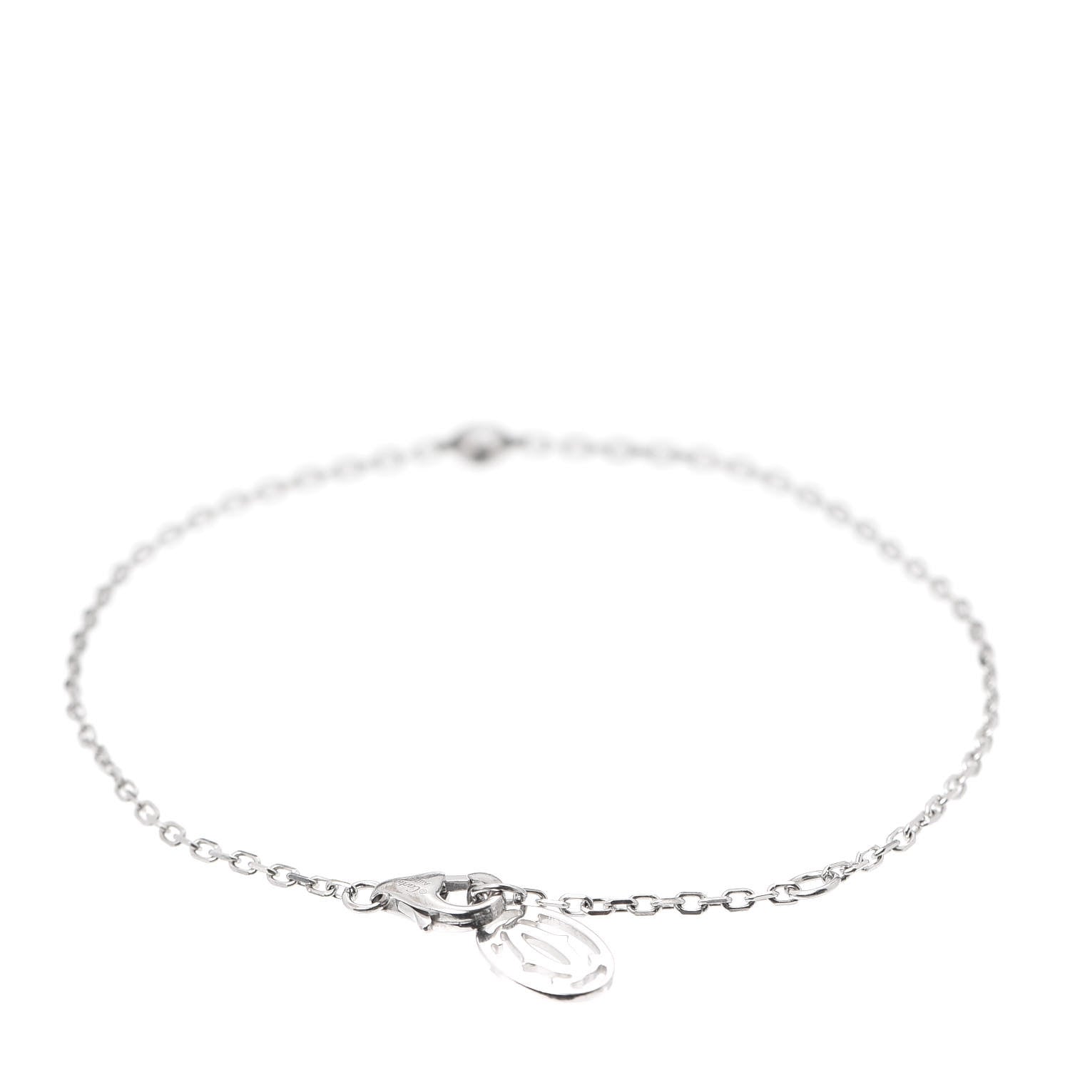 Cartier 18K White Gold Diamond SM D'Amour Bracelet 3 of 6