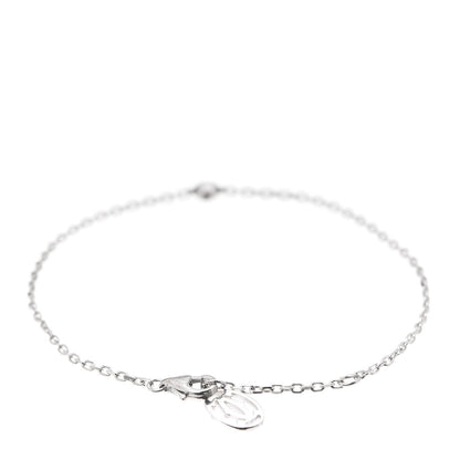 Cartier 18K White Gold Diamond SM D'Amour Bracelet 3 of 6
