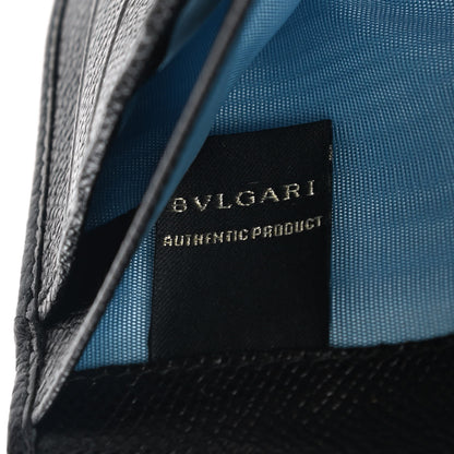 Bulgari Grain Calfskin Wallet Black 9 of 12