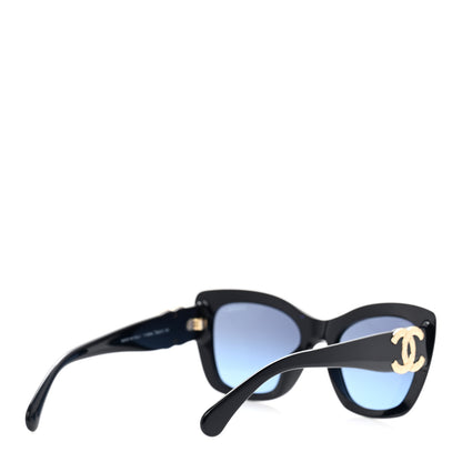 Chanel Acetate Square Sunglasses 71395A Navy 4 of 8