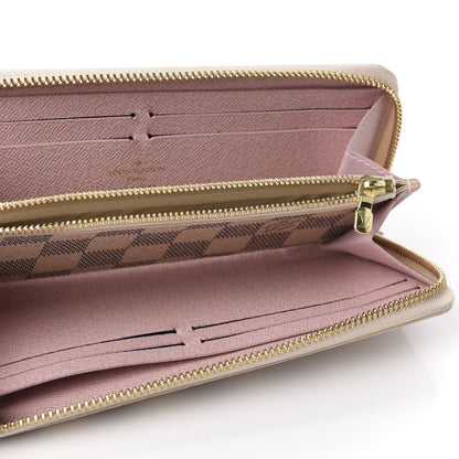 Louis Vuitton Damier Azur Clemence Wallet Rose Ballerine 5 of 16