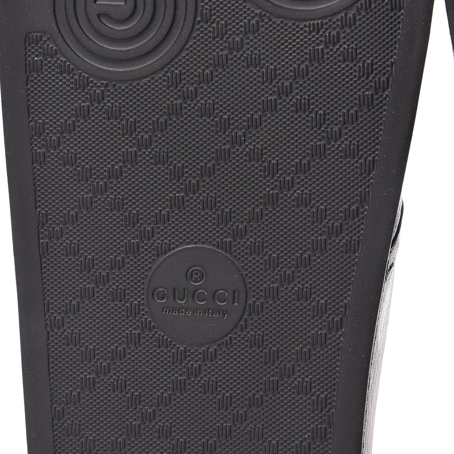 Gucci X SEGA Supreme Canvas GUCCY Stars Womens Slide Sandals 39 Black Gold 6 of 9
