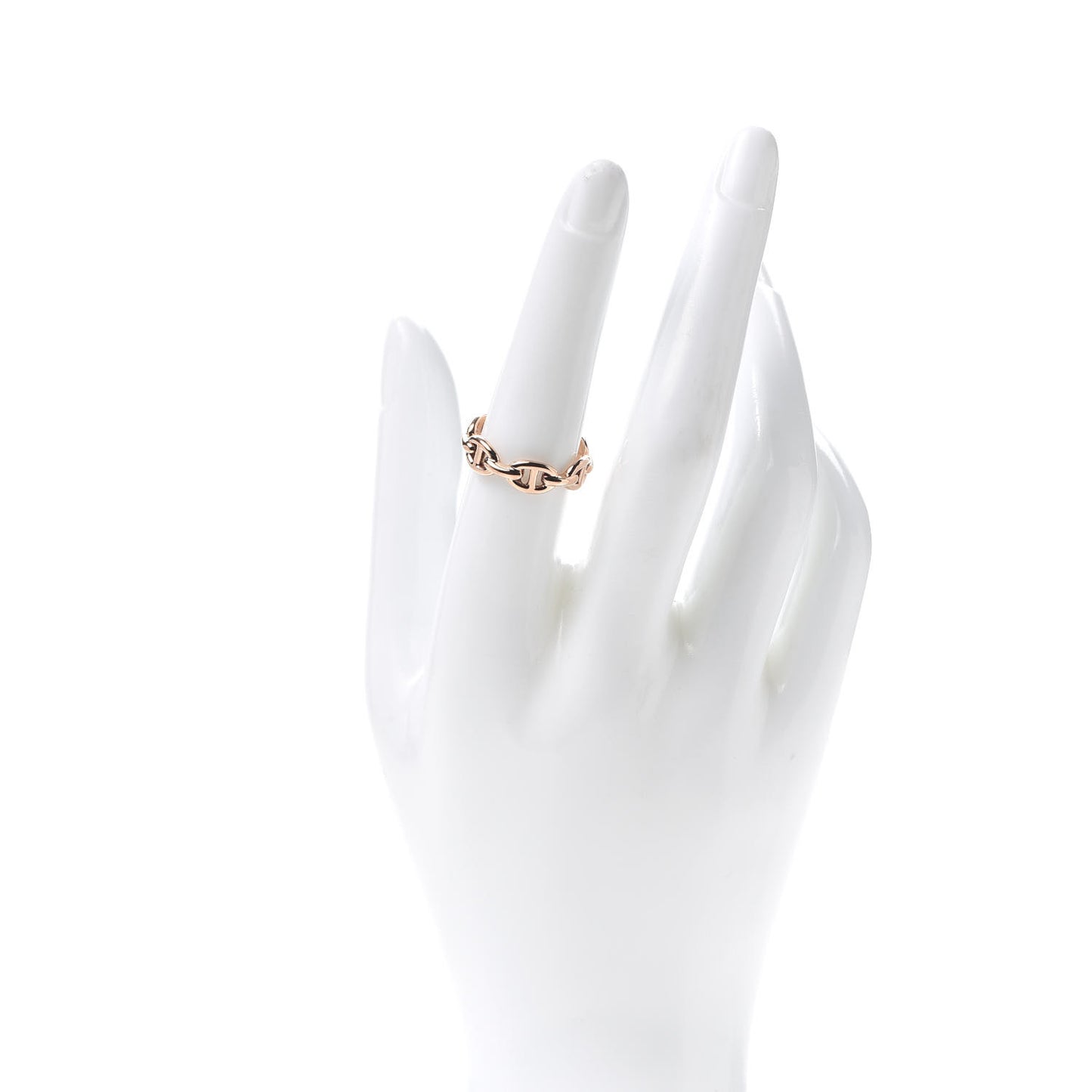18K Rose Gold PM Chaine d'Ancre Enchainee Ring 55 7.25