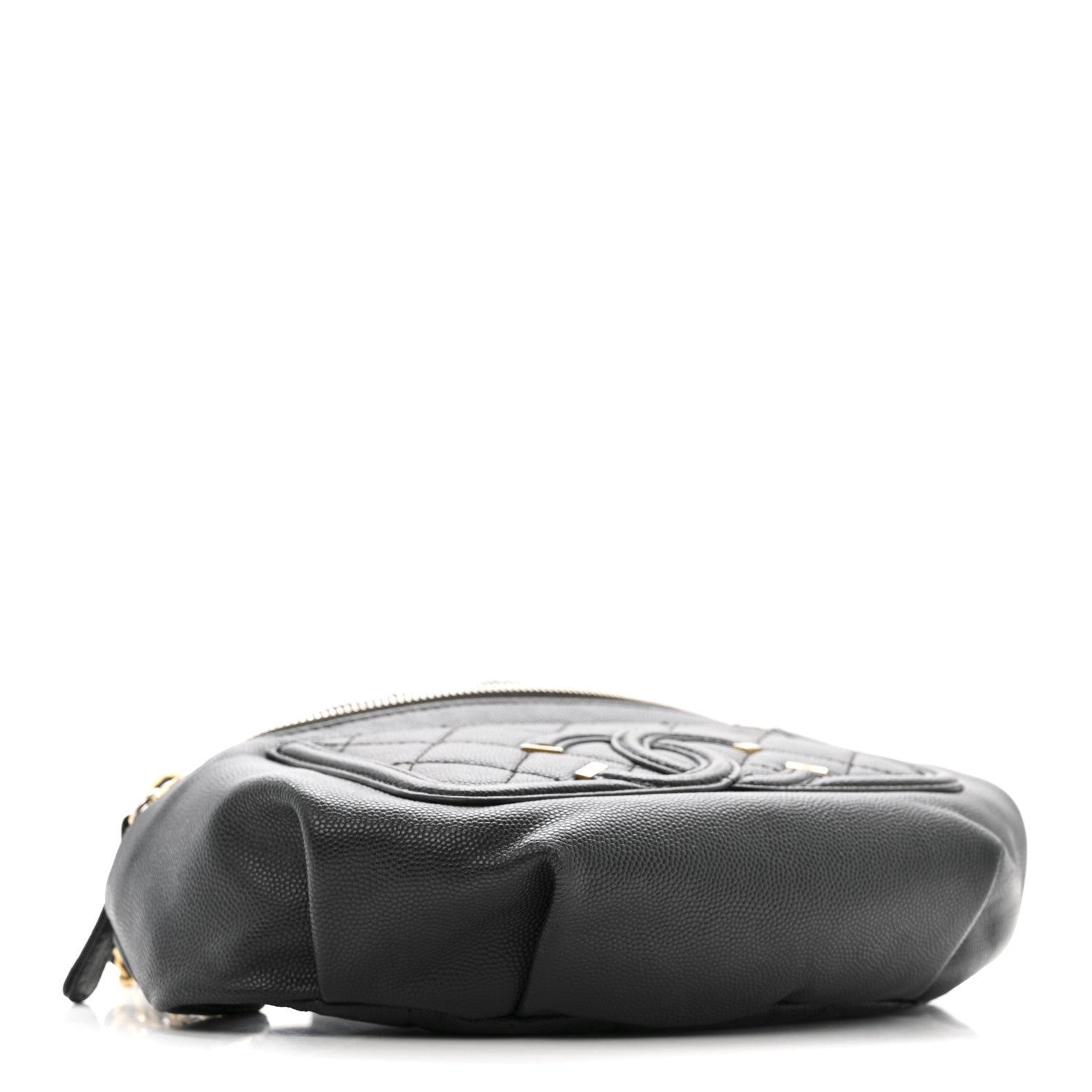 Chanel Caviar Quilted Filigree Waist Bag Black 4 of 14