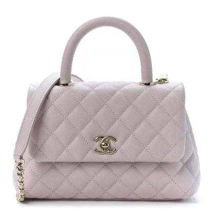Chanel Caviar Quilted Mini Coco Handle Flap Lilas Lilac 1 of 10