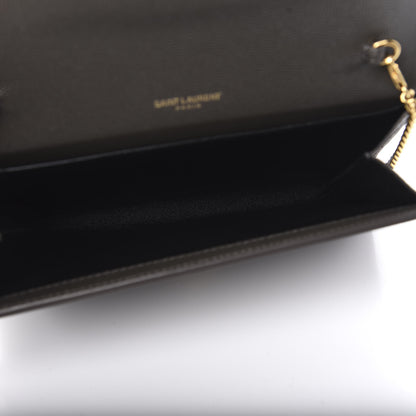 Saint Laurent Grain De Poudre Uptown Chain Wallet Pebble 5 of 10