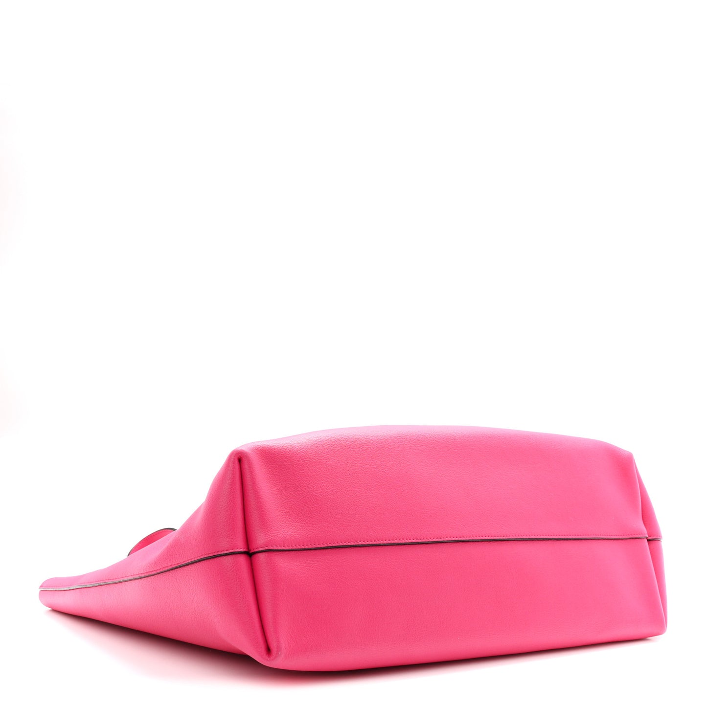 Calfskin Large Shopping Tote Fuchsia