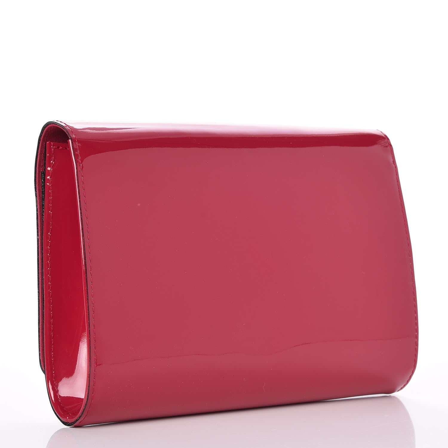 Louis Vuitton Patent Louise Clutch Rose Indien 3 of 7