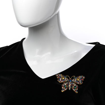Gucci Crystal Butterfly Brooch Multicolor 2 of 5