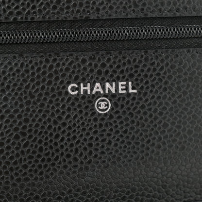 Chanel Caviar Quilted Wallet on Chain WOC Black 6 of 11