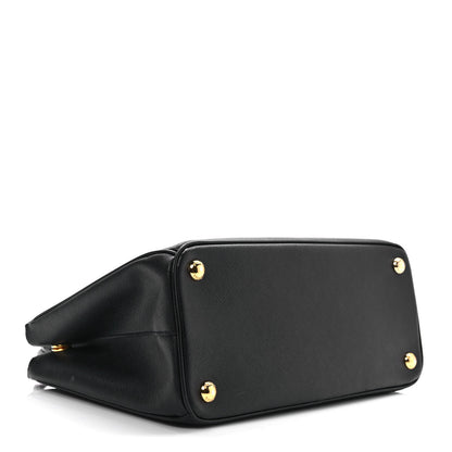 Prada Saffiano Small Galleria Double Zip Tote Black 4 of 10