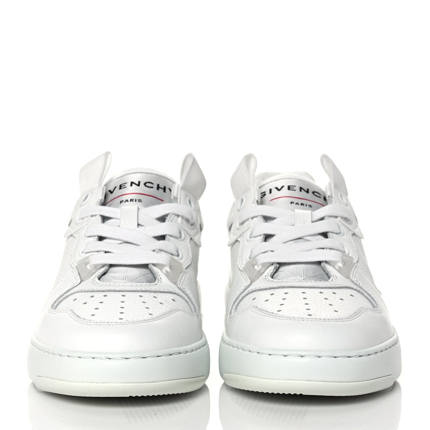 Calfskin Wing Low Top Sneakers 37 White