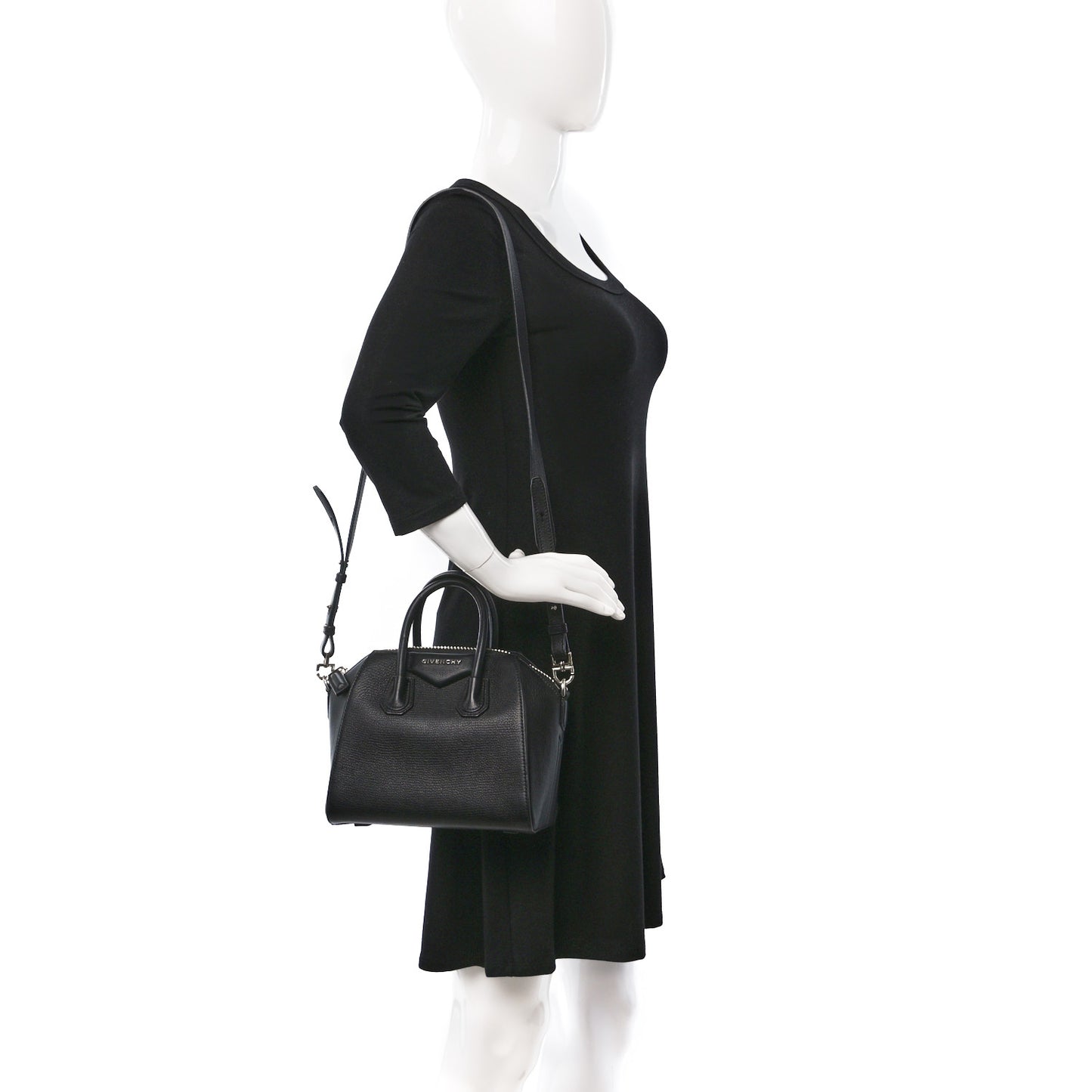 Sugar Goatskin Mini Antigona Black