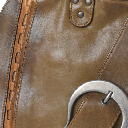 Christian Dior Calfskin Medium Gaucho Double Saddle Bag Brown 15 of 19