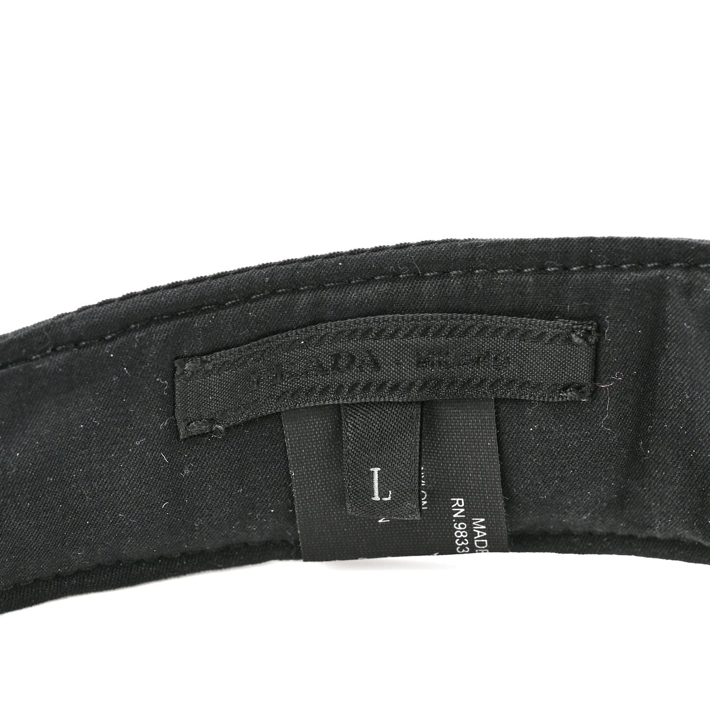 Nylon Triango Metal Triangle Logo Mens Visor L Black