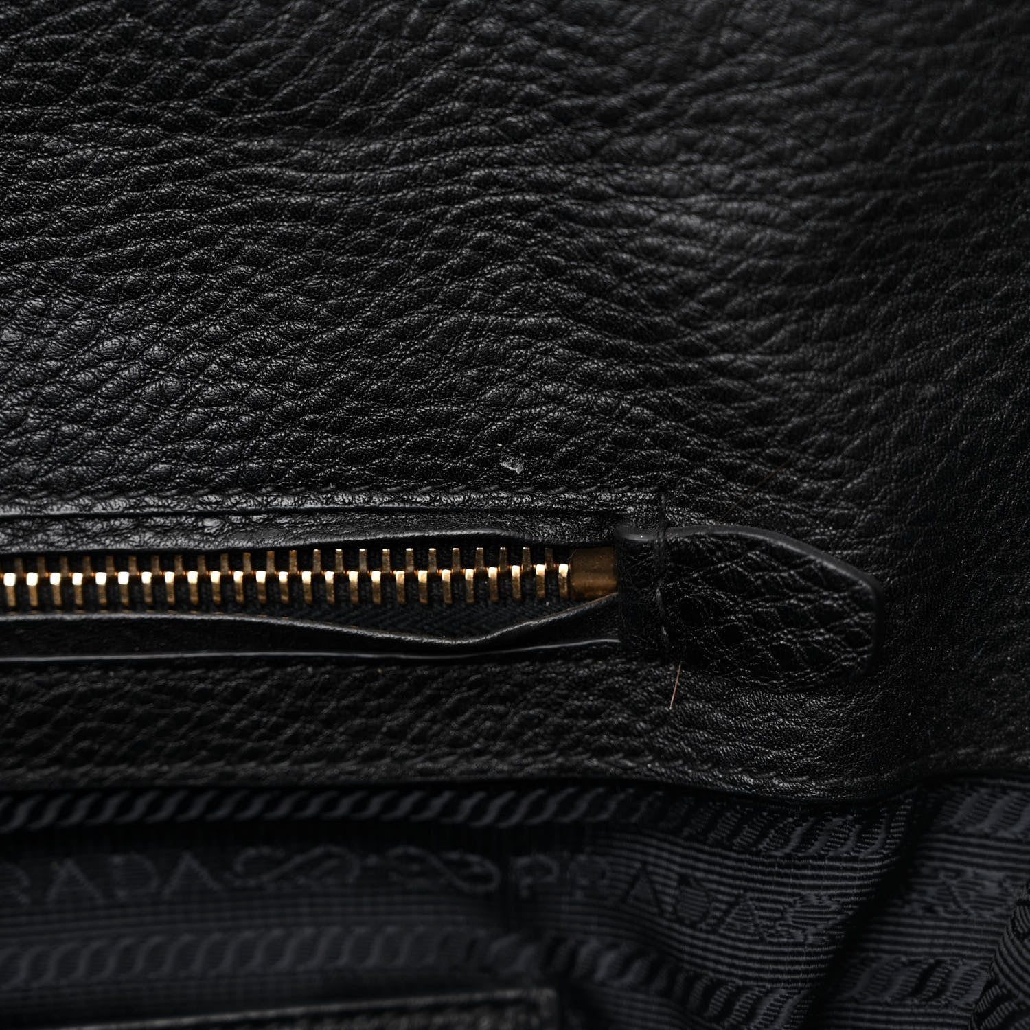 Prada Vitello Daino Tote Black 11 of 13