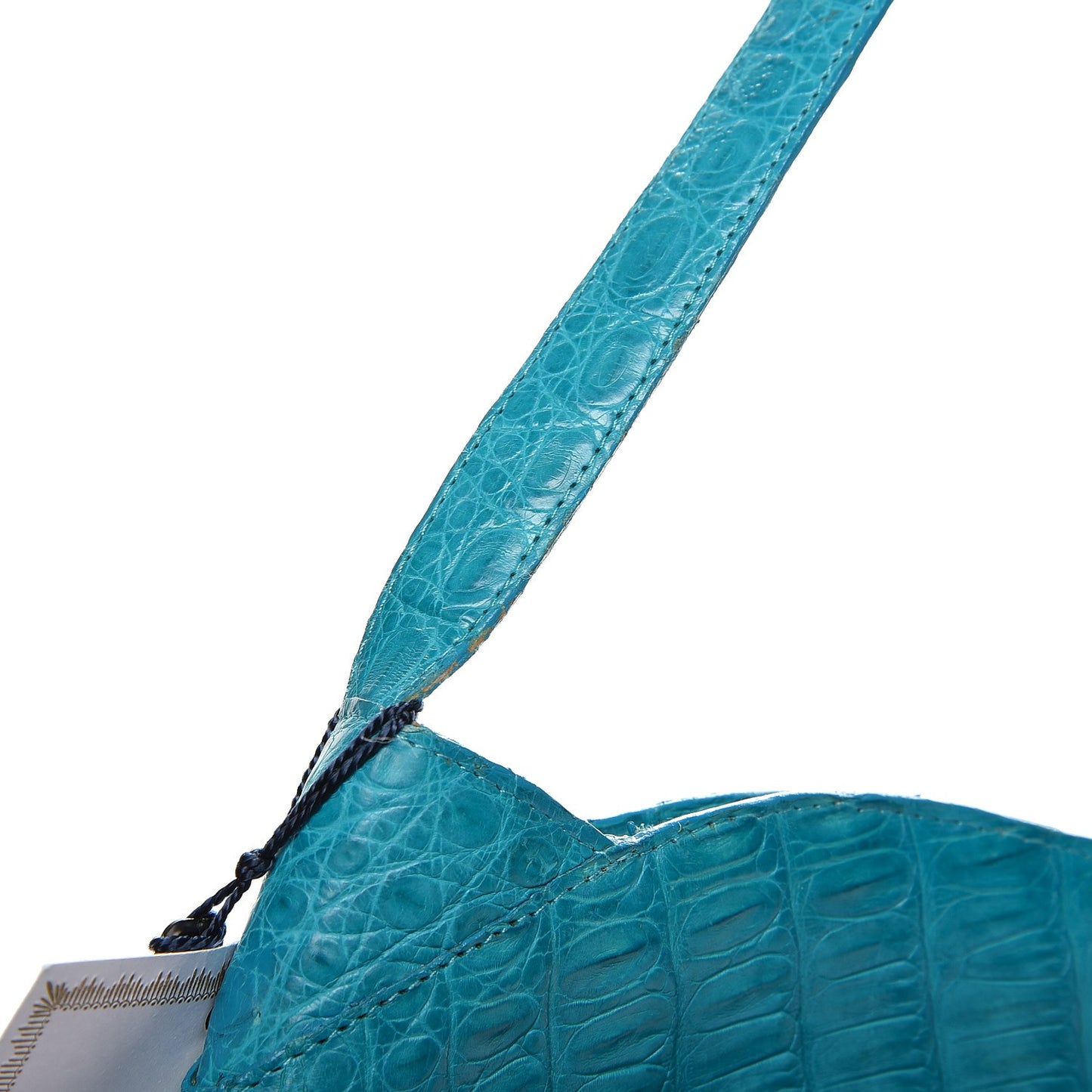 Crocodile Hobo Turquoise
