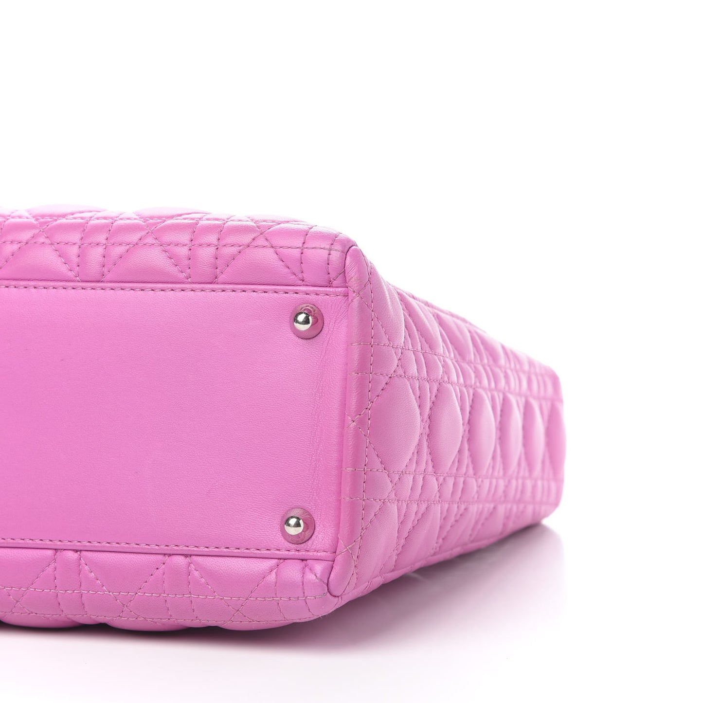Lambskin Cannage Large Lady Dior Pink