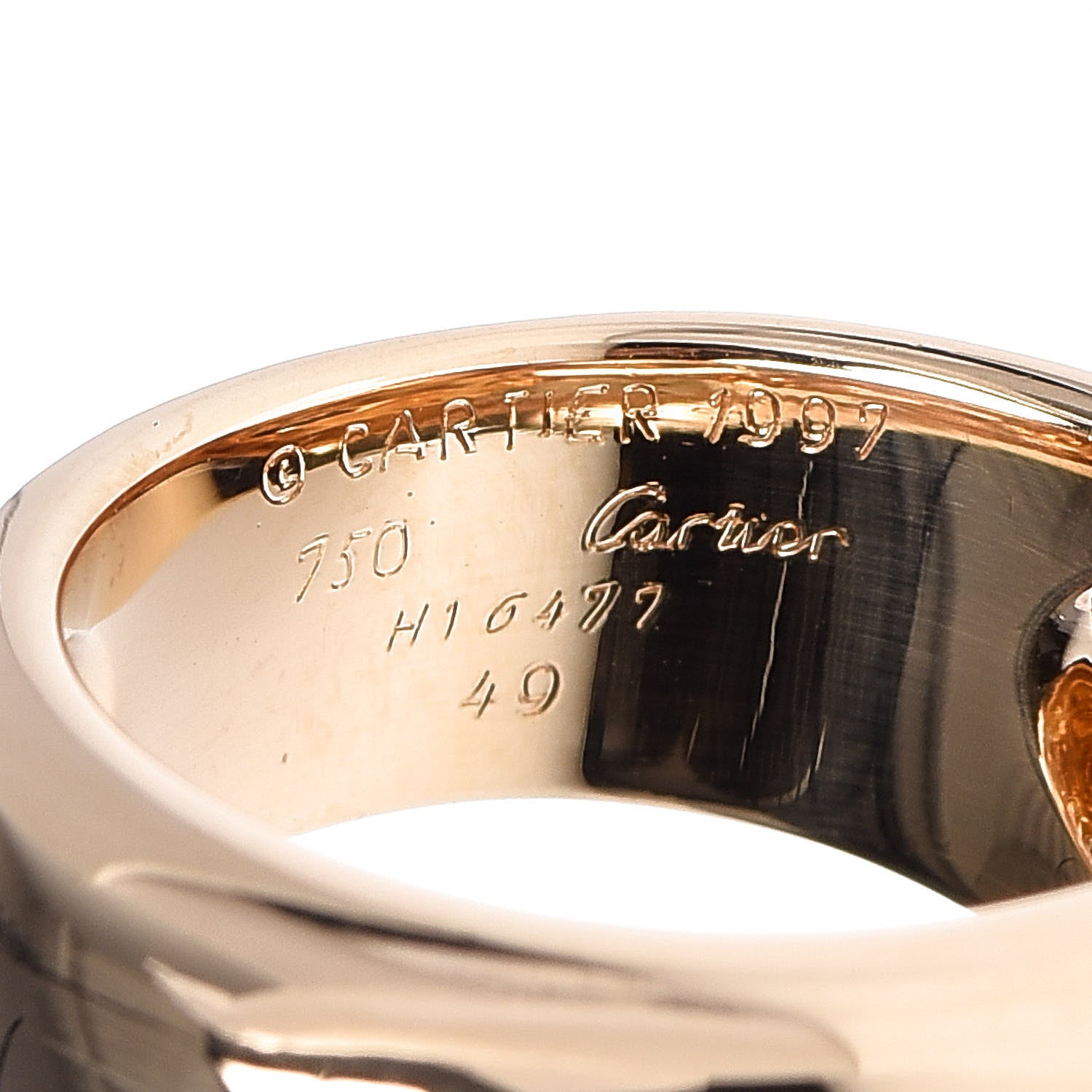 Cartier 18K Yellow Gold Nouvelle Vague Dome Ring 49 4.75 5 of 5