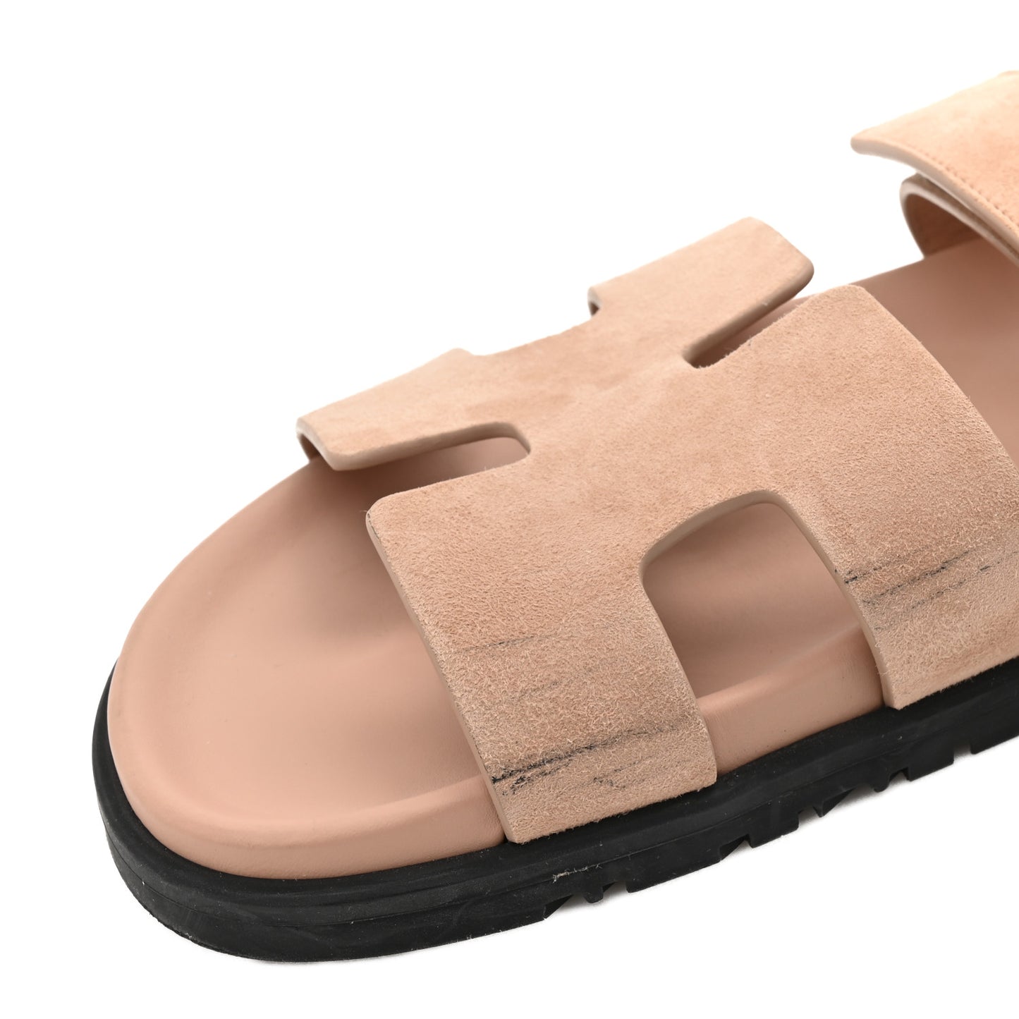 Suede Goatskin Womens Chypre Sandals 40 Rose Antique