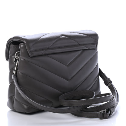 Saint Laurent Calfskin Y Quilted Monogram Toy Loulou Crossbody Bag Earth 2 of 4