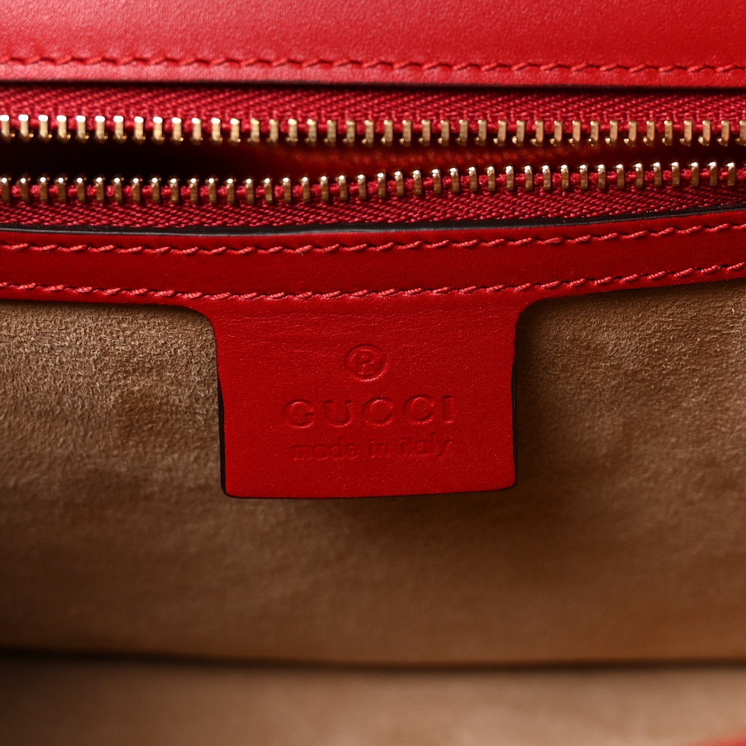 Gucci Calfskin Small Sylvie Shoulder Bag Hibiscus Red 6 of 10