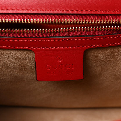 Gucci Calfskin Small Sylvie Shoulder Bag Hibiscus Red 6 of 10