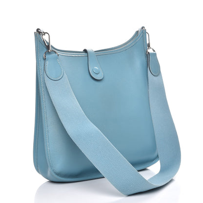 Hermes Epsom Evelyne PM Blue Jean 3 of 10