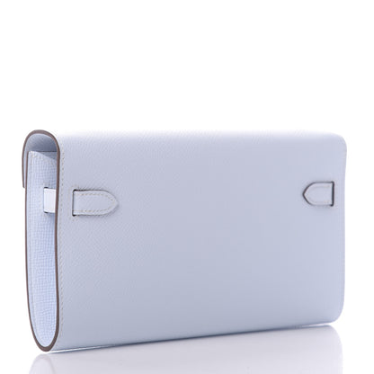 Hermes Epsom Kelly Wallet To Go Bleu Brume 4 of 10