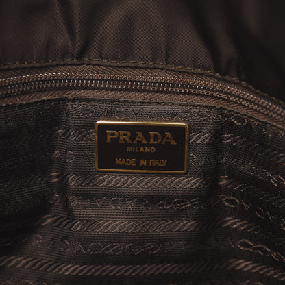Prada Tessuto Nylon Catena Shoulder Bag Ebano 6 of 11