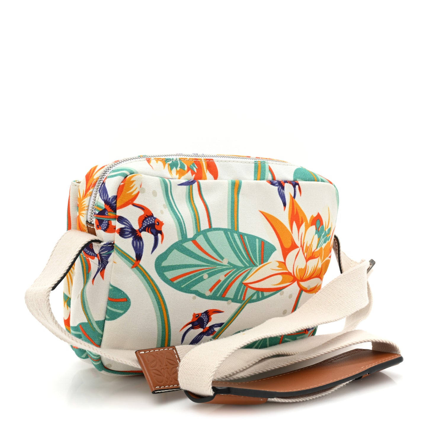 Canvas Waterlily Print Paula's Ibiza Messenger Multicolor