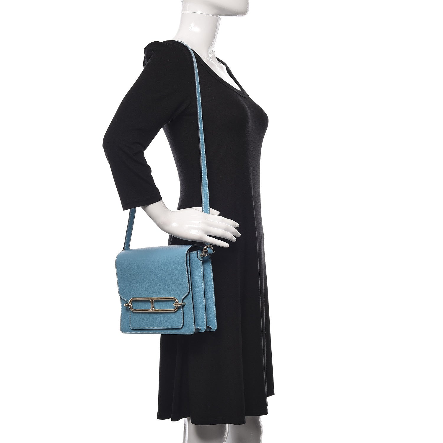 Hermes Evercolor Sac Roulis 23 Bleu Du Nord 2 of 11