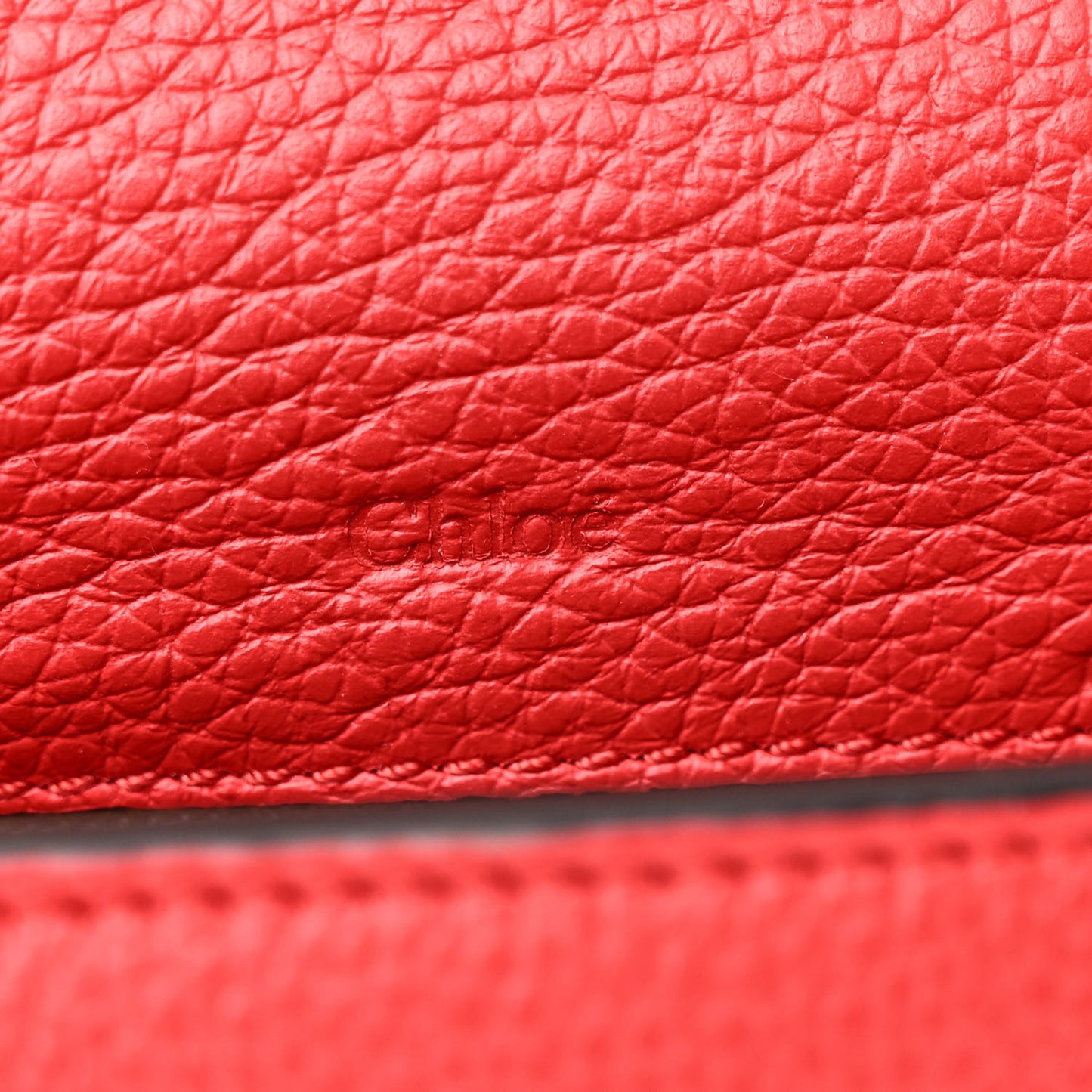 Calfskin Nano Marcie Saddle Bag Red Flame