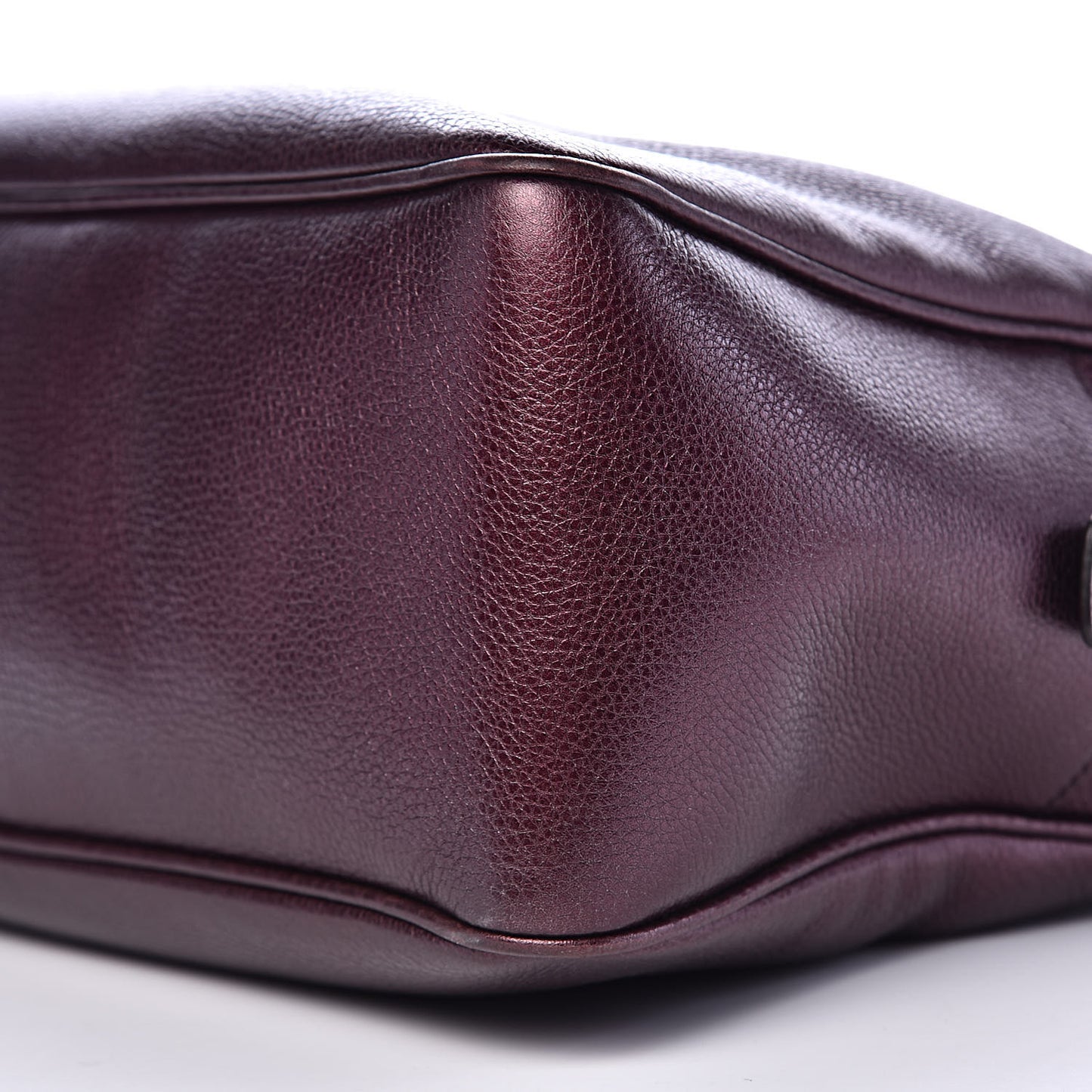 Metallic Cellarius Calfskin Medium Soho Bowler Classic Burgundy