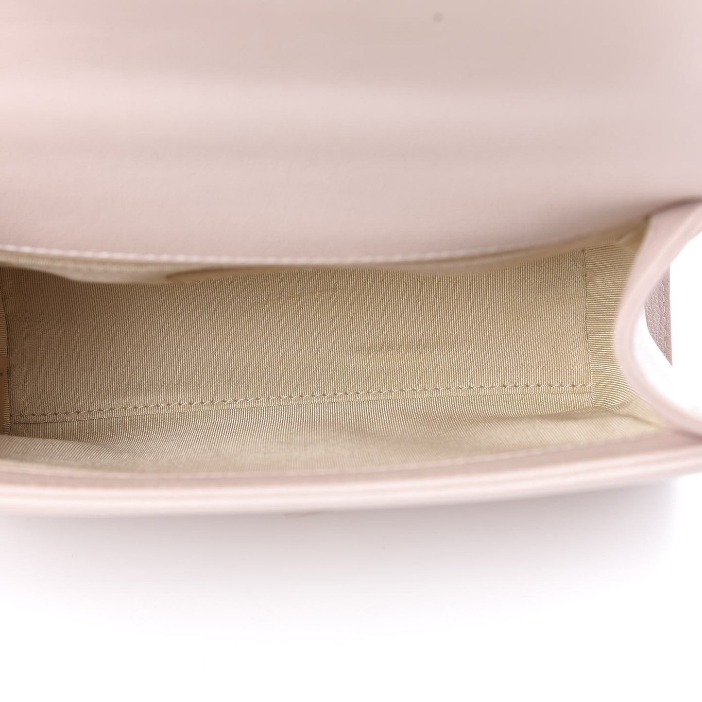 Grained Calfskin Quilted Small Label Click Flap Bag Pink