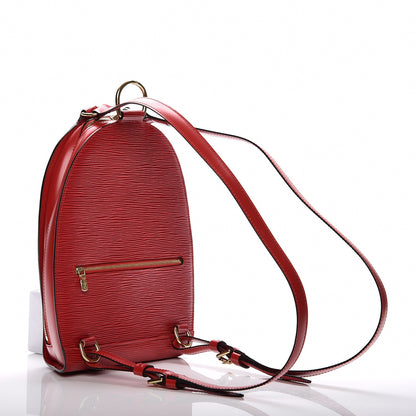 Louis Vuitton Epi Mabillon Backpack Castillan Red 3 of 6