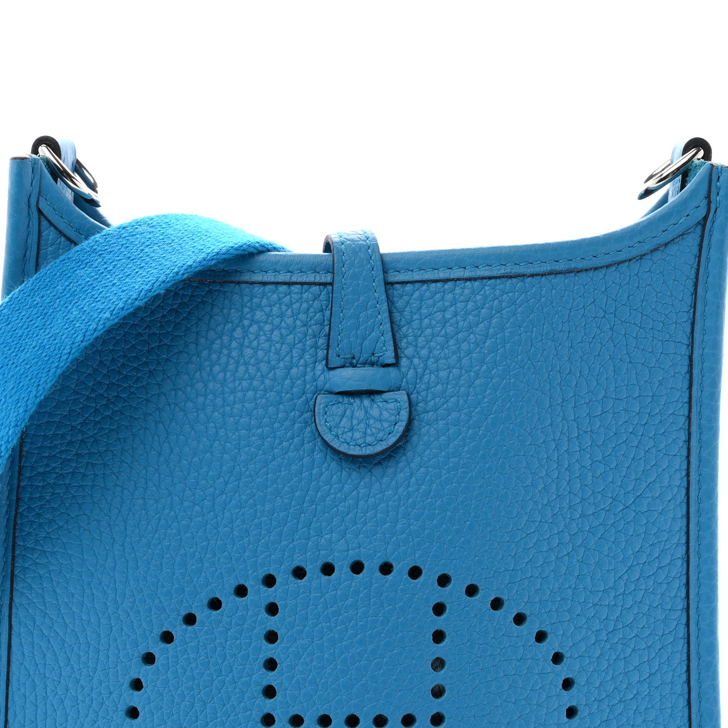 Hermes Taurillon Clemence Evelyne TPM Bleu Frida 8 of 10