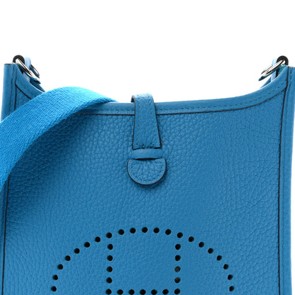 Hermes Taurillon Clemence Evelyne TPM Bleu Frida 8 of 10