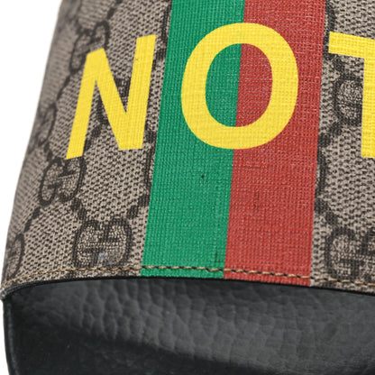 Gucci GG Supreme Monogram Fake/Not Mens Slide Sandals 10 Beige Ebony 8 of 8